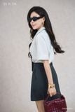  Đầm tay ngắn, Dáng thắt eo 26SDKT039O 