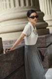  Chân váy Midi, Xếp ly 26SCVC005G 