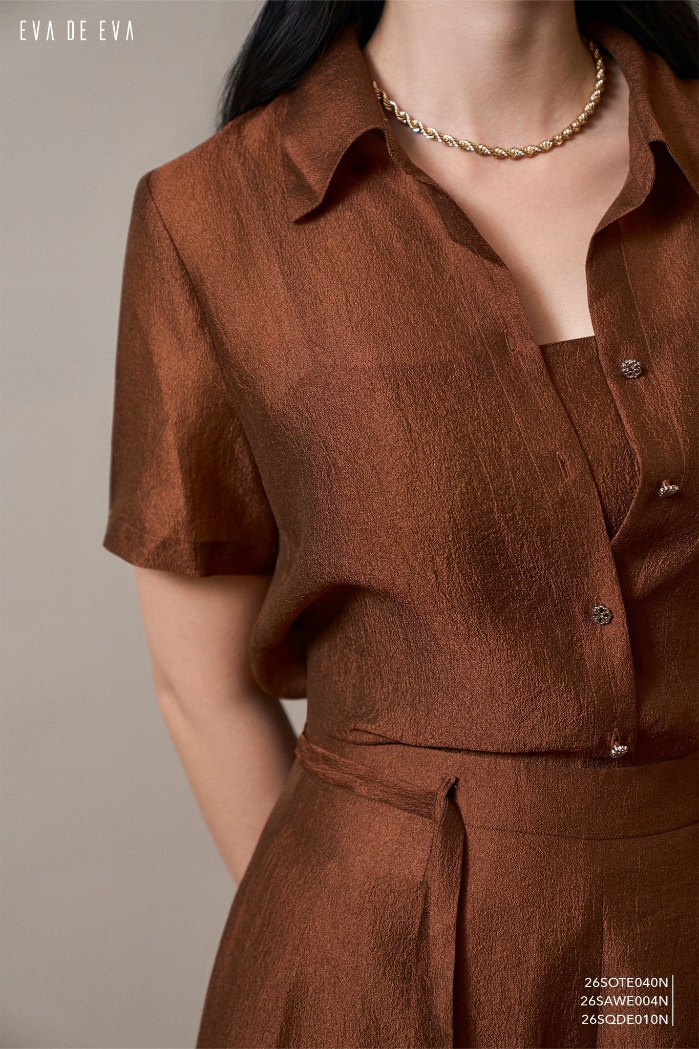  Áo kiểu,  26SOTE040N đi kèm 26SAWE004N 