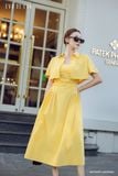  Đầm hai dây, Dáng thắt eo 26SDKE185Y đi kèm 26SOTE091Y 