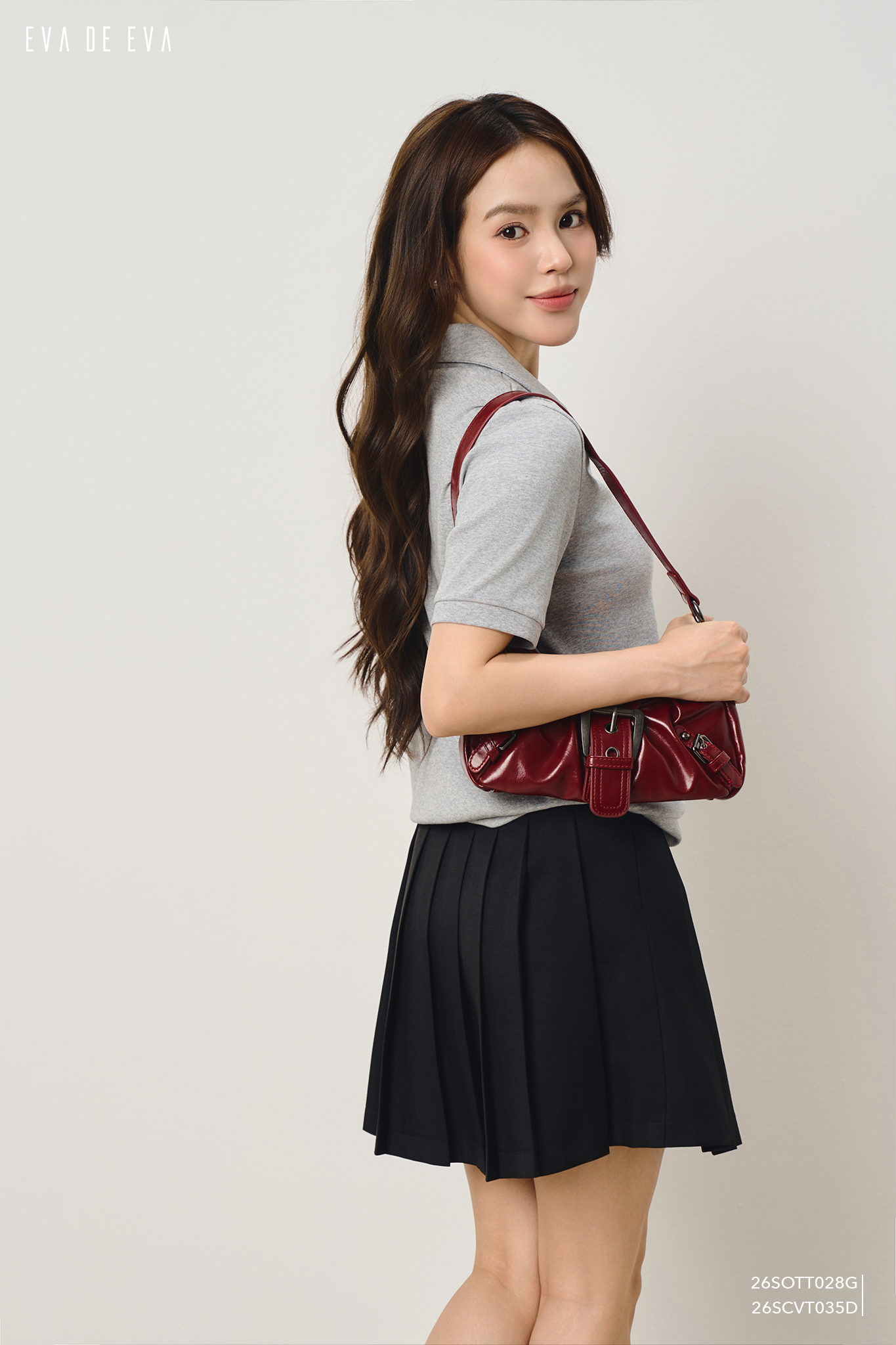  Chân váy Mini, Xếp ly 26SCVT035D1 