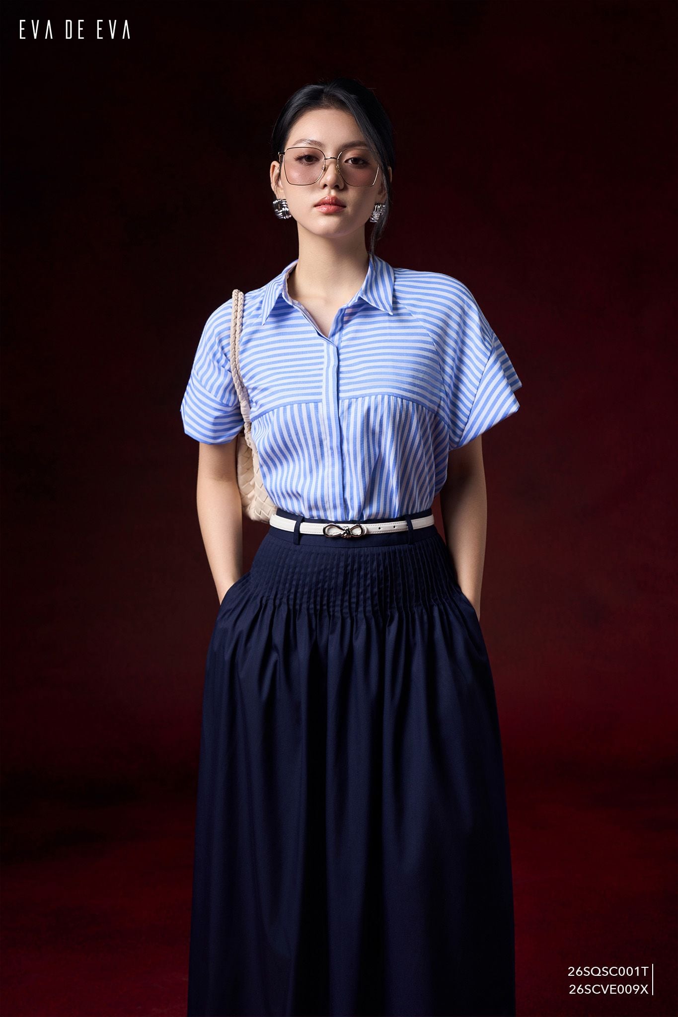  Chân váy Midi, Dáng xòe 26SCVE009X 