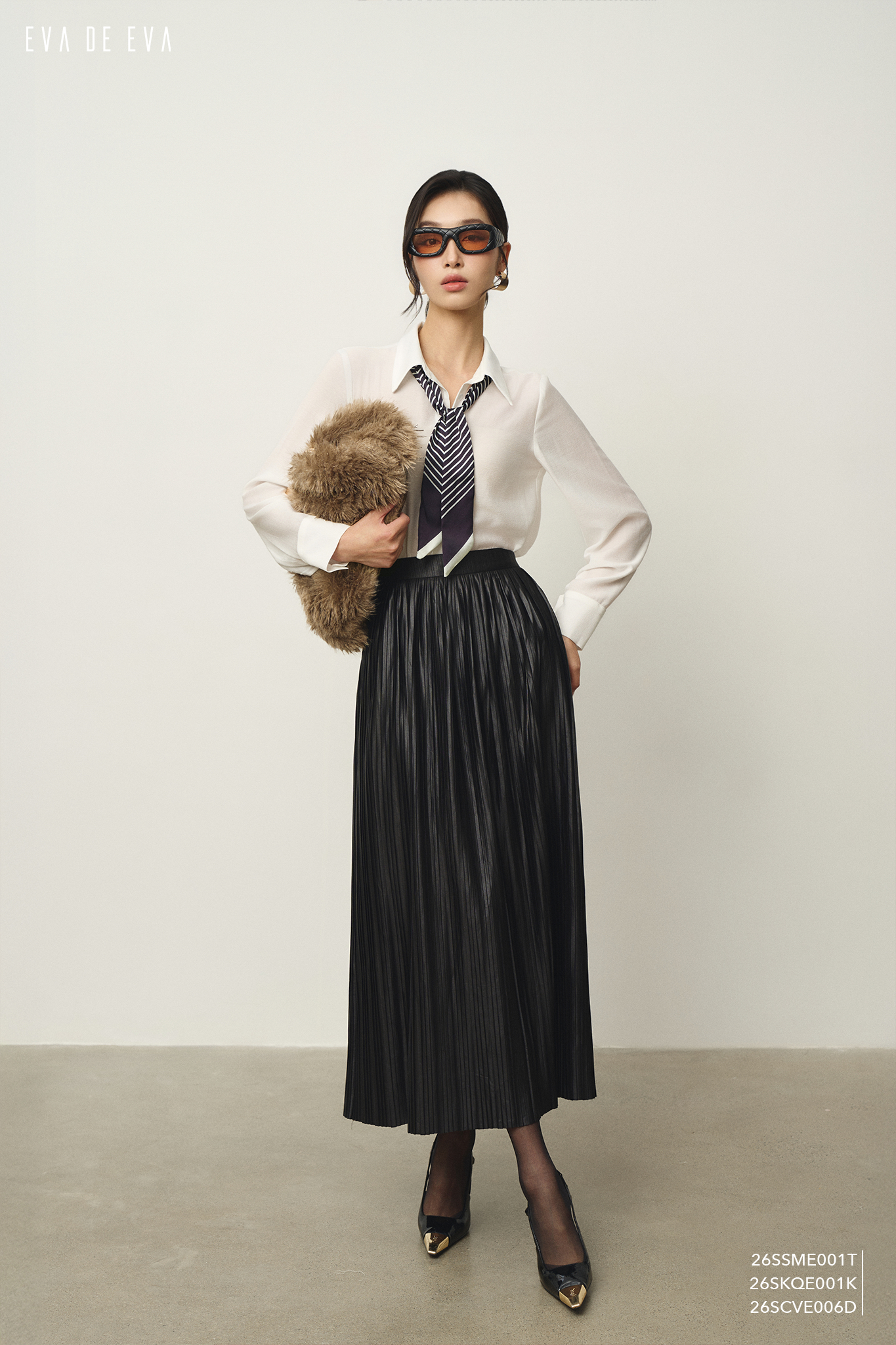  Chân váy Midi, Dáng xòe 26SCVE006D 