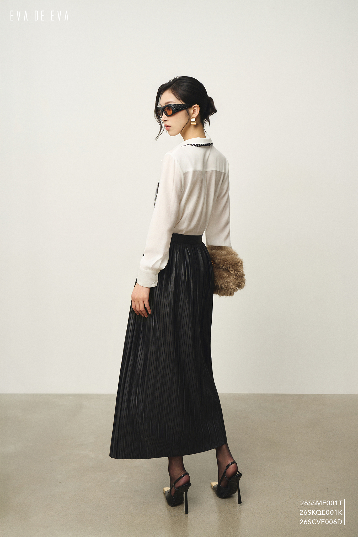  Chân váy Midi, Dáng xòe 26SCVE006D 