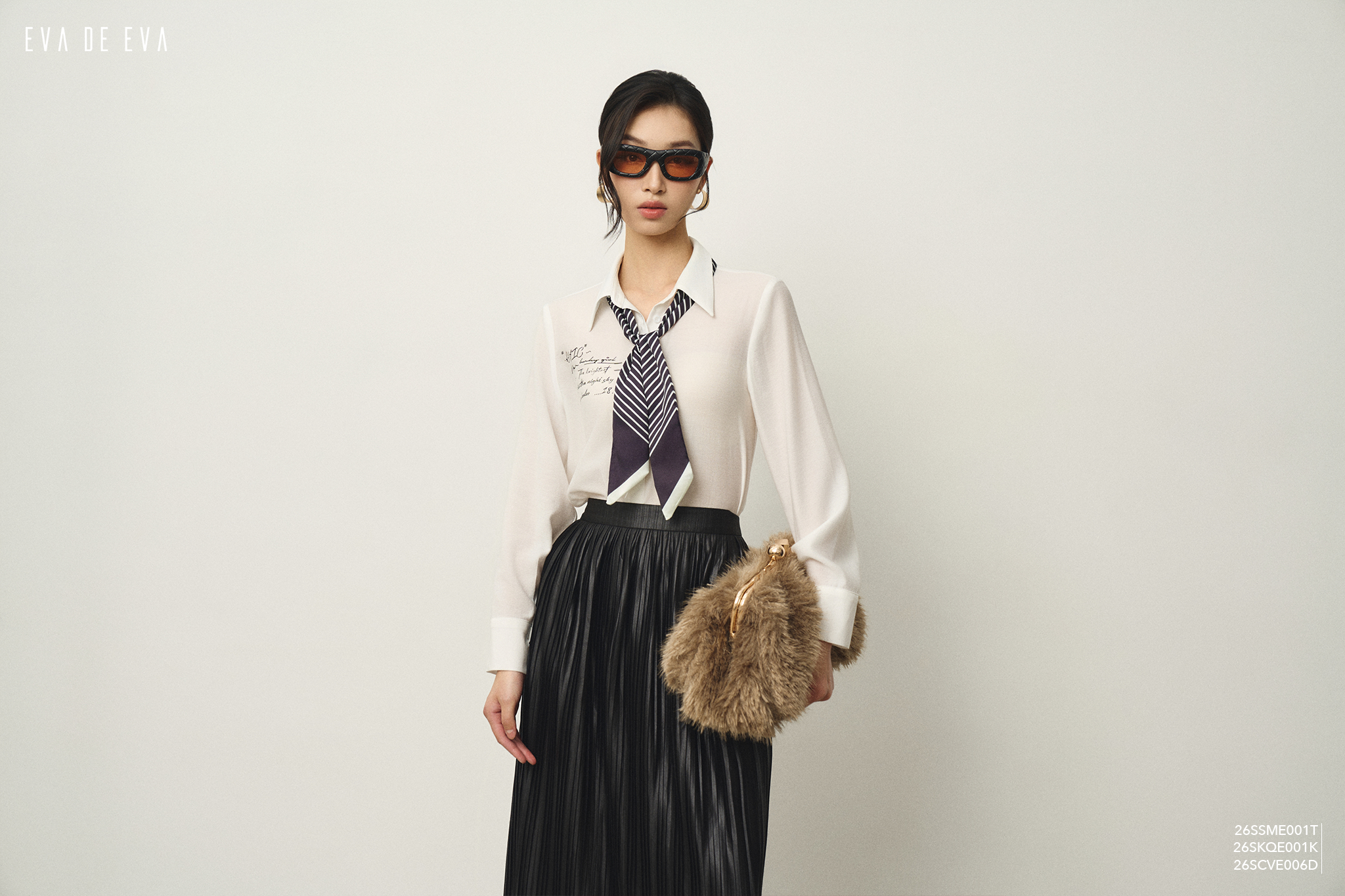  Chân váy Midi, Dáng xòe 26SCVE006D 