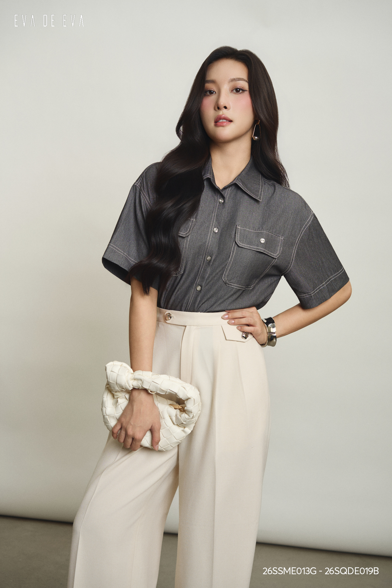  Sơ mi tay ngắn, Dáng sơ vin 26SSME013G 
