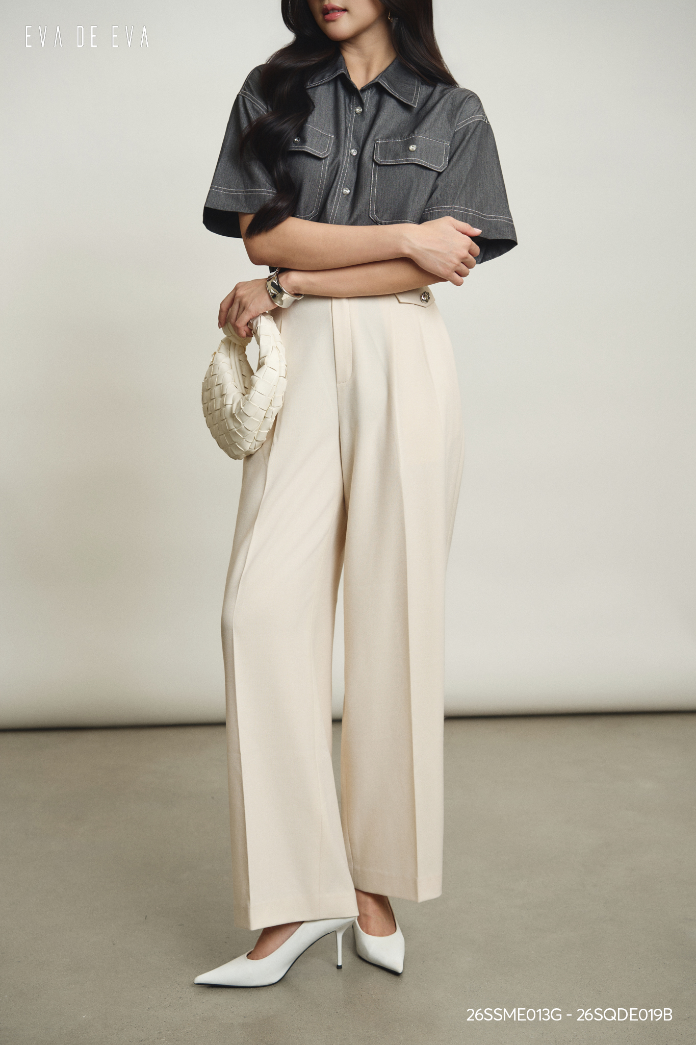  Sơ mi tay ngắn, Dáng sơ vin 26SSME013G 