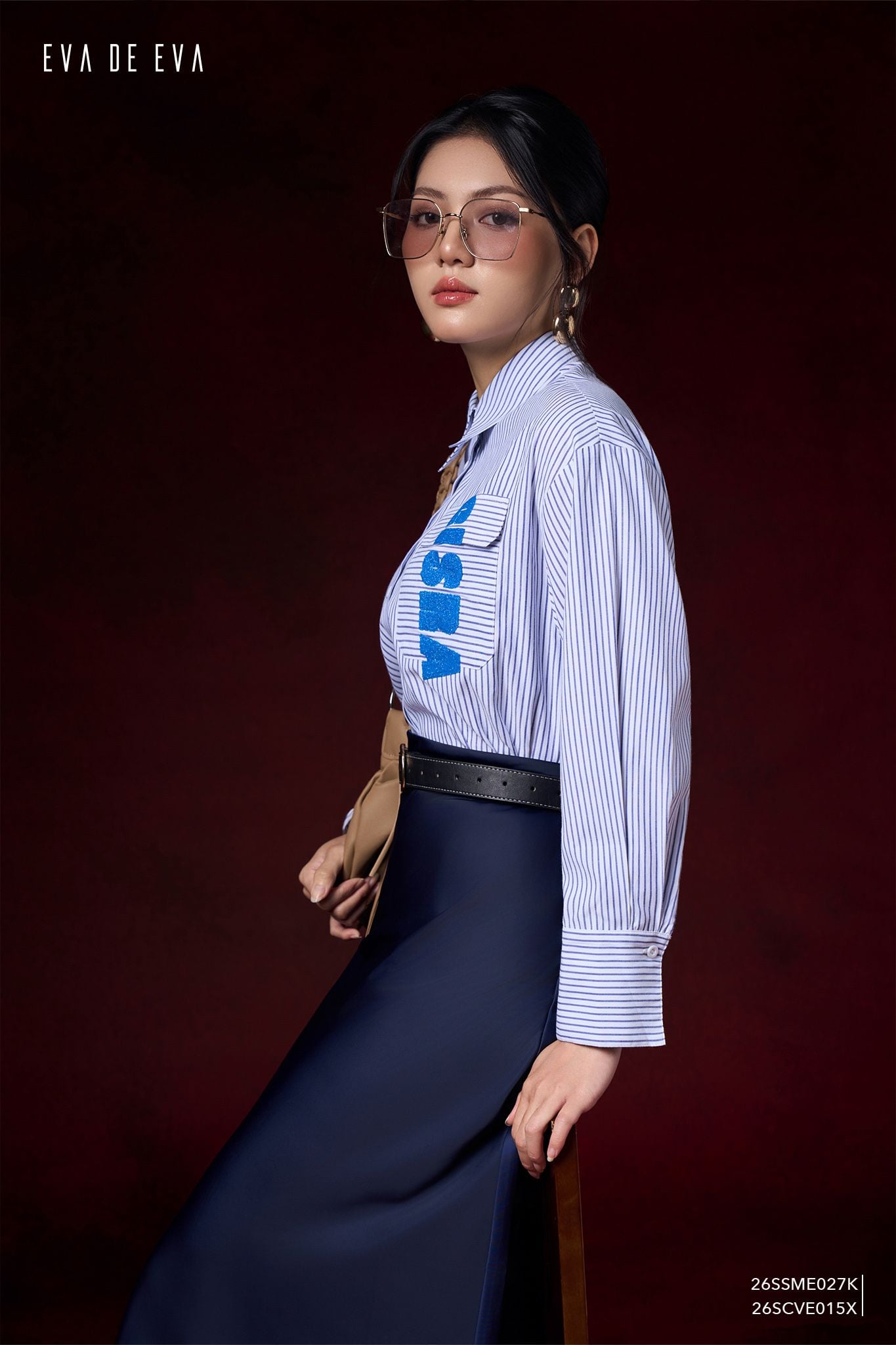  Chân váy Midi, Dáng đuôi cá 26SCVE015X 