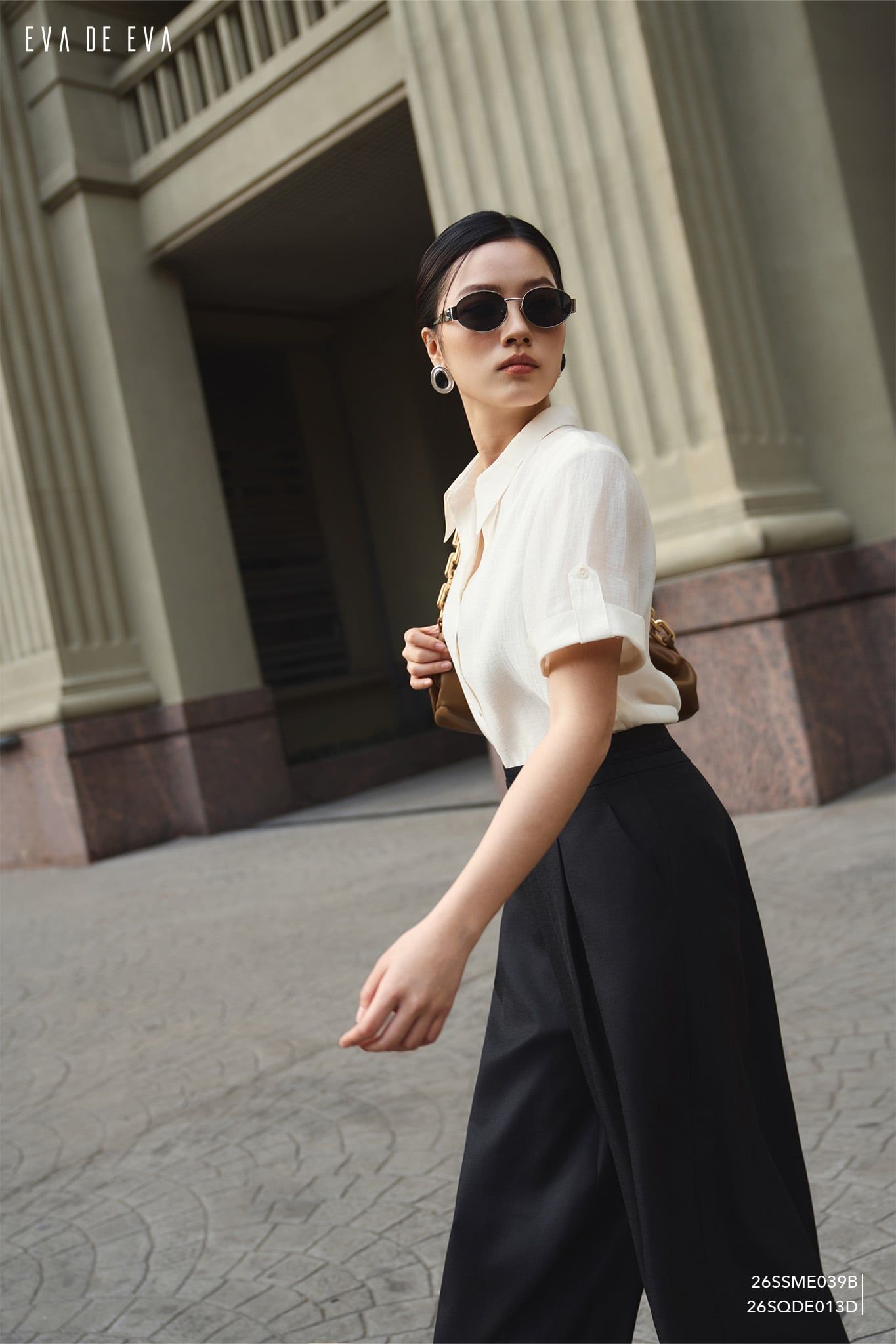  Sơ mi tay ngắn, Dáng sơ vin 26SSME039B 