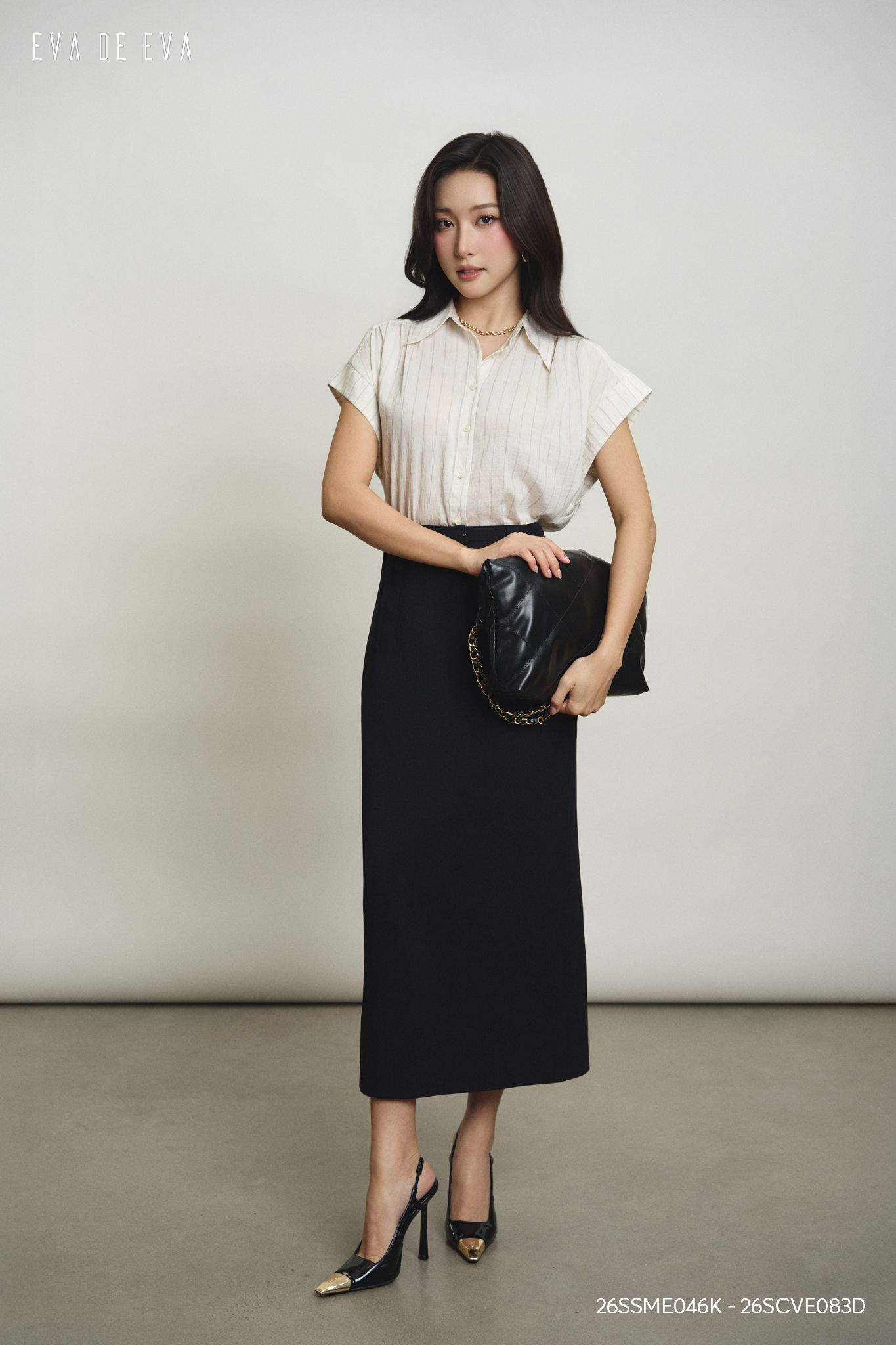  Sơ mi tay ngắn, Dáng sơ vin 26SSME046K 