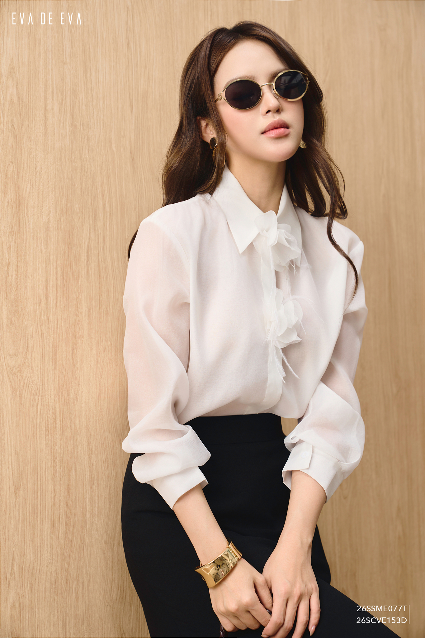  Sơ mi tay dài, Dáng sơ vin 26SSME077T 