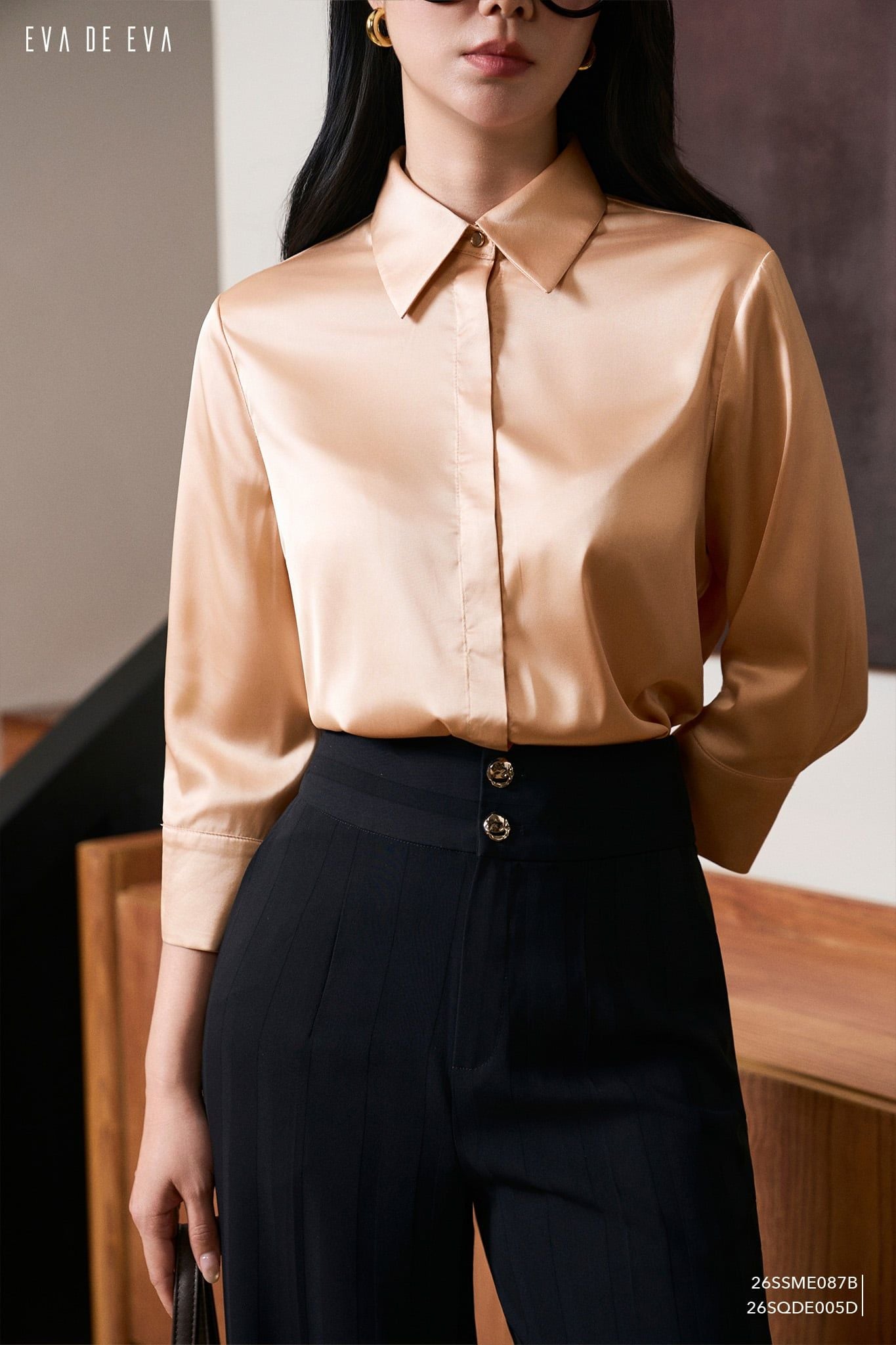  Sơ mi tay dài, Dáng sơ vin 26SSME087B 