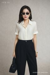  Sơ mi tay ngắn, Dáng sơ vin 26SSMT006B 