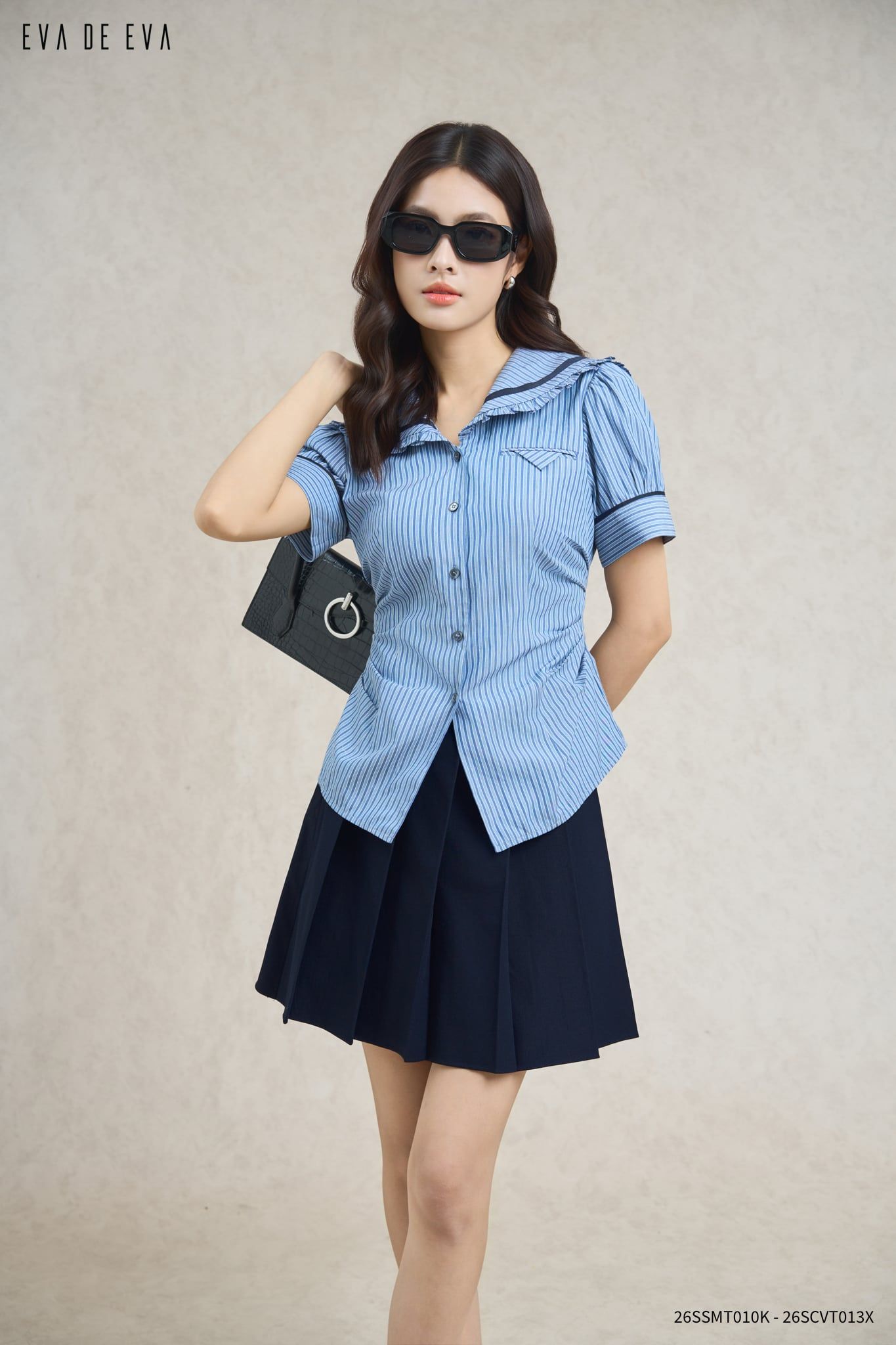 Chân váy Mini, Xếp ly 26SCVT013X 
