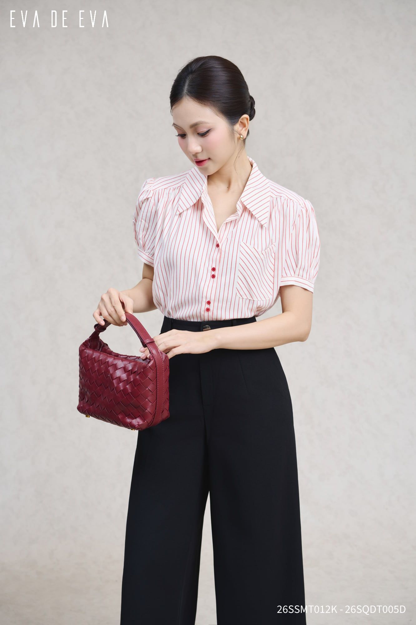  Sơ mi tay ngắn, Dáng sơ vin 26SSMT012K 