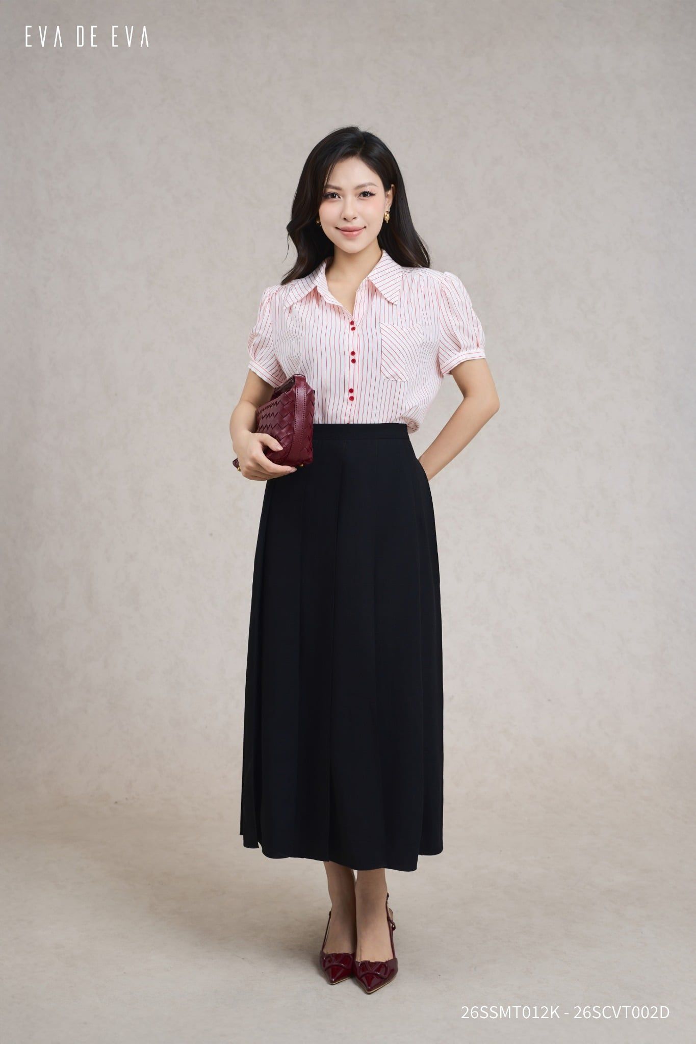  Sơ mi tay ngắn, Dáng sơ vin 26SSMT012K 
