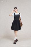  Đầm hai dây, Dáng thắt eo 26SDKT020D đi kèm 26STST004T 