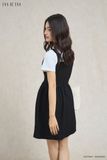  Đầm hai dây, Dáng thắt eo 26SDKT020D đi kèm 26STST004T 