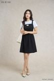  Đầm hai dây, Dáng thắt eo 26SDKT020D đi kèm 26STST004T 