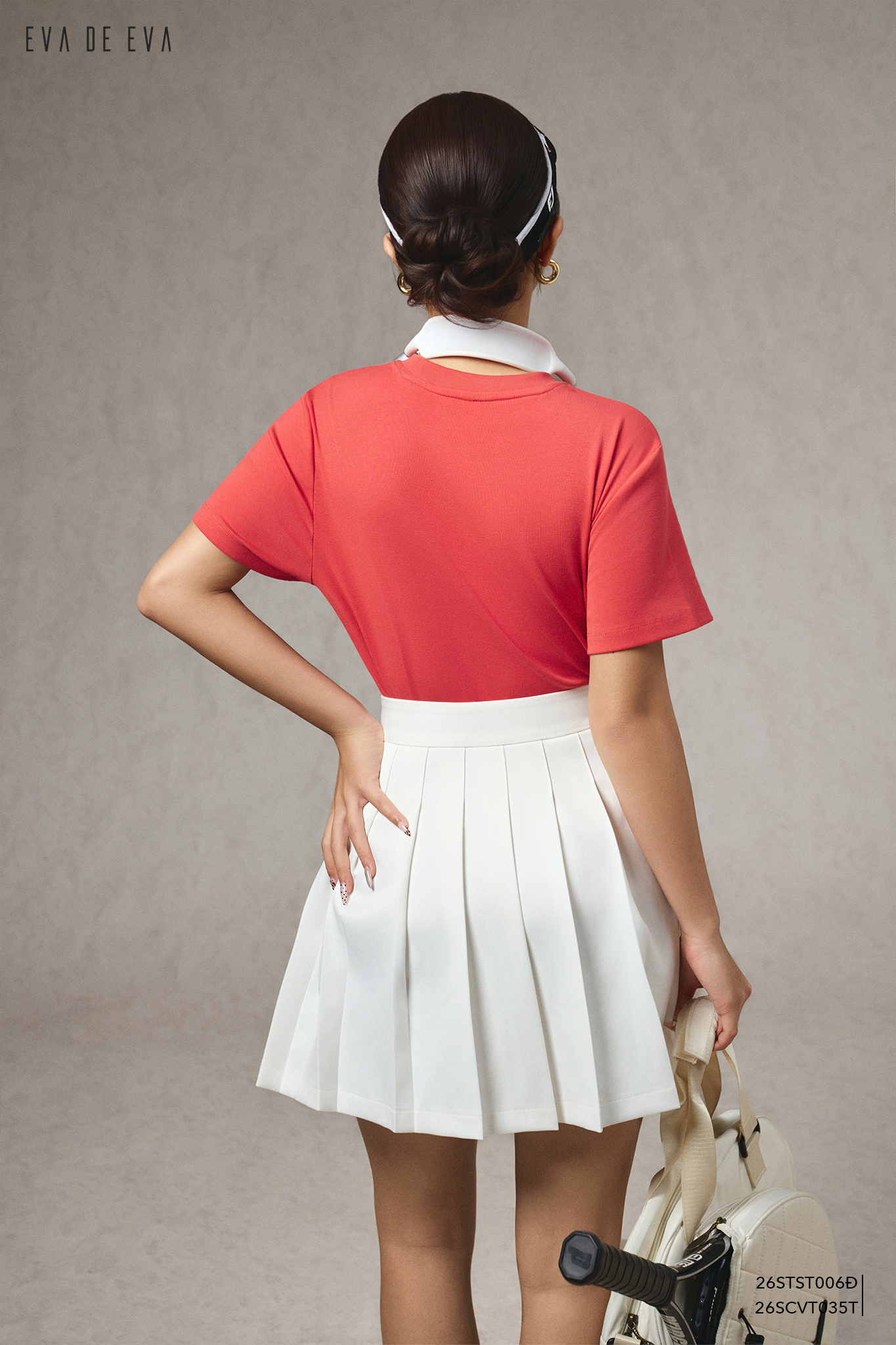  Chân váy Mini, Xếp ly 26SCVT035T 