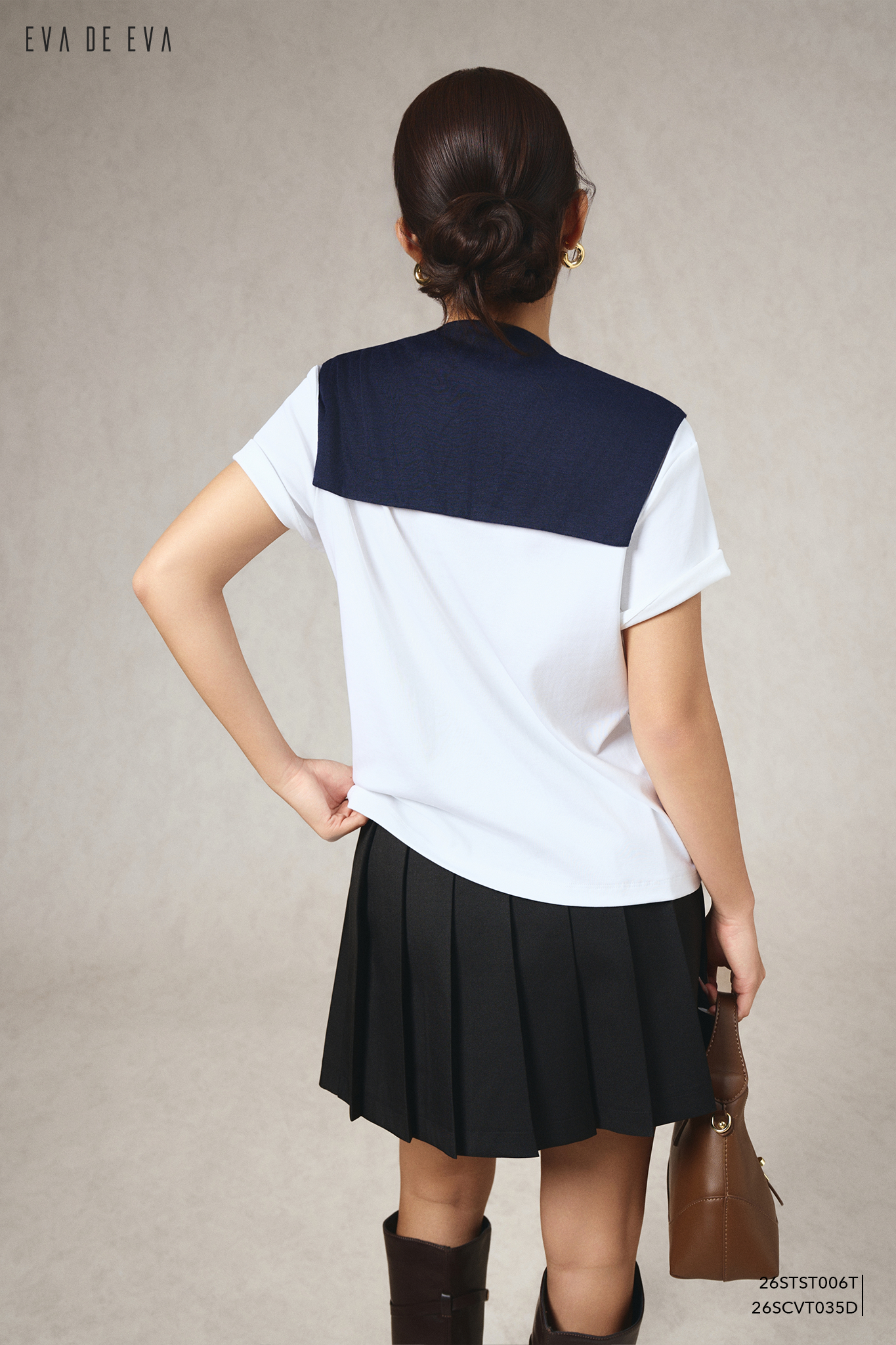  Chân váy Mini, Xếp ly 26SCVT035D 