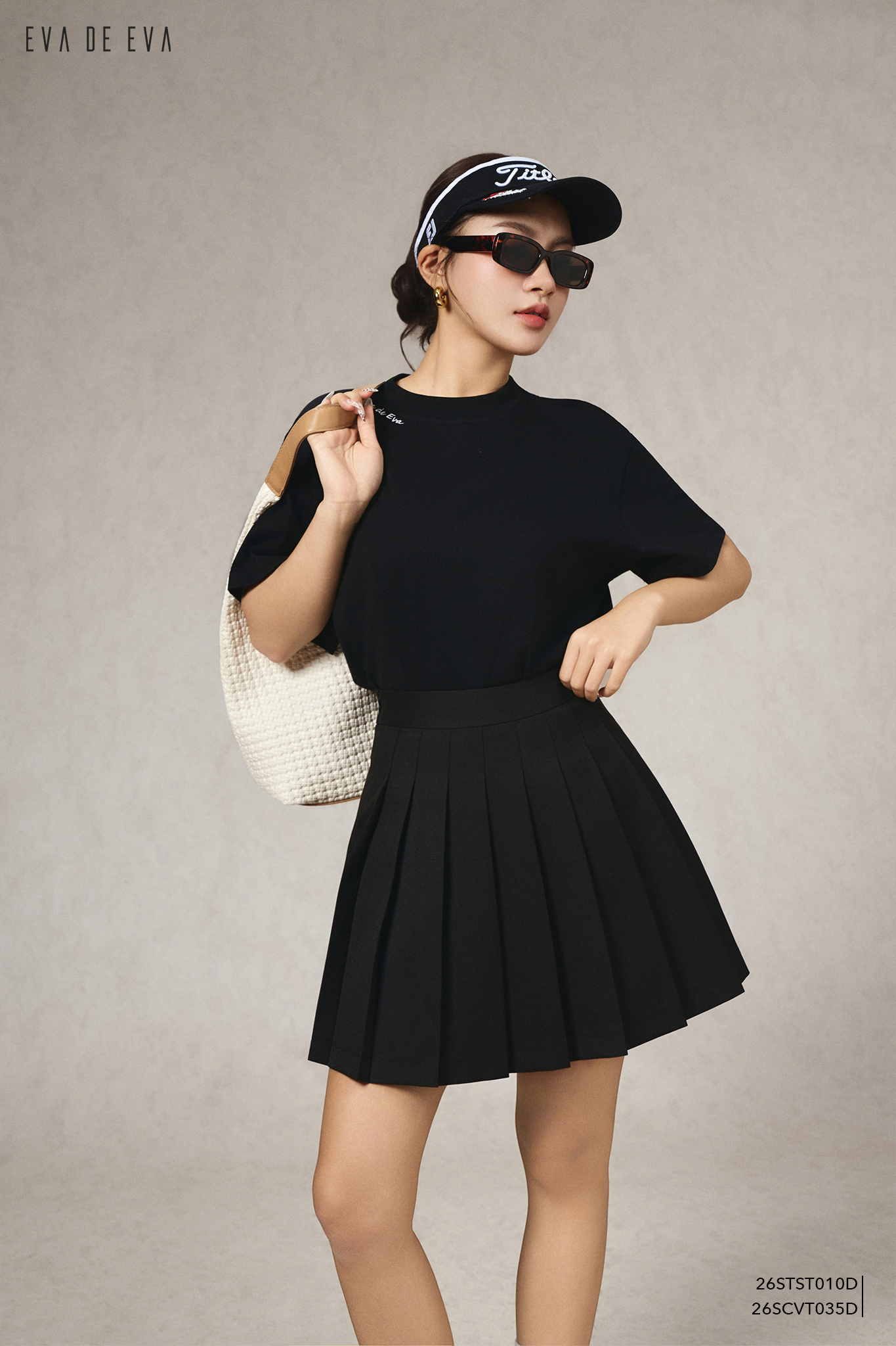  Chân váy Mini, Xếp ly 26SCVT035D 