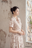  Đầm tay ngắn, Dáng thắt eo 26ADKE002F 
