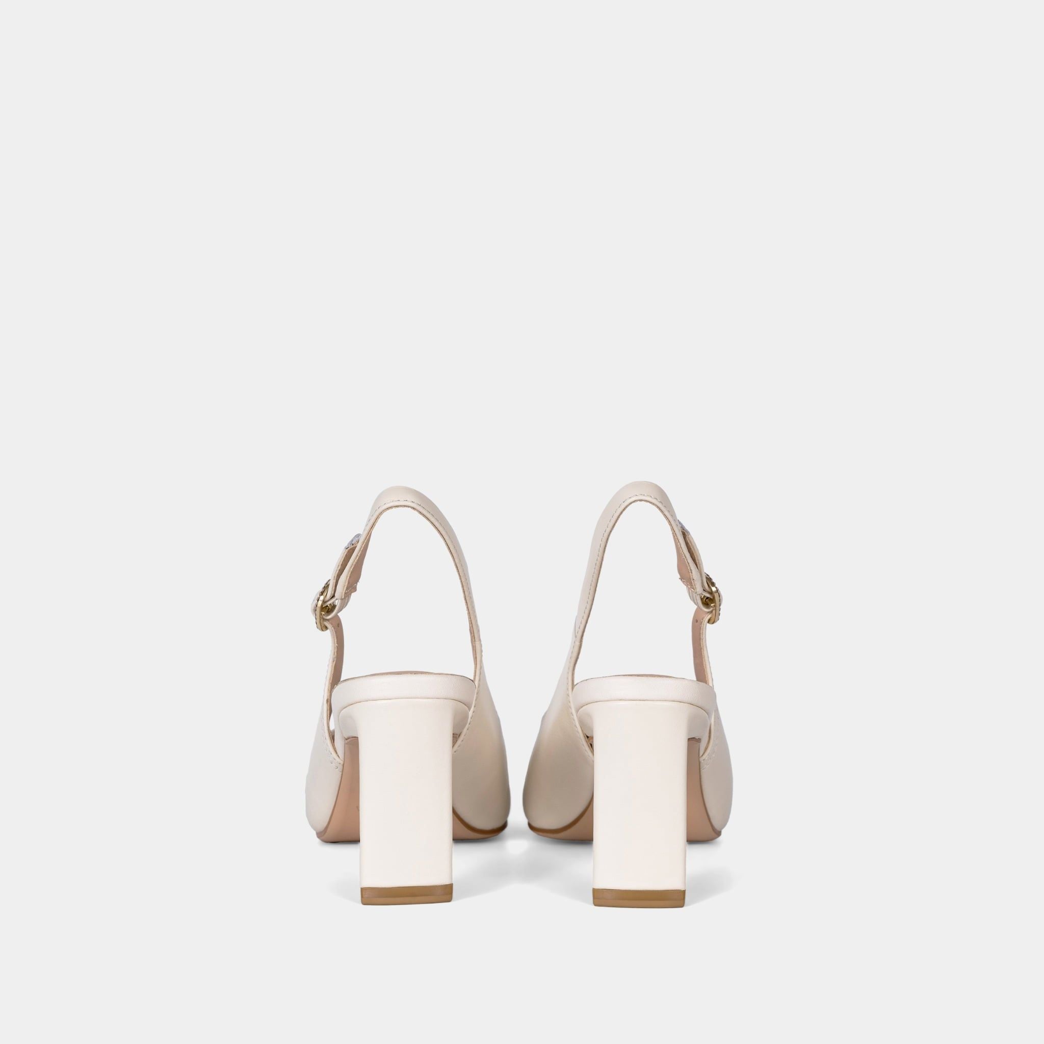  Giày Cao Gót Nữ Chrisbella Kem Cao 7cm EHE041S0 