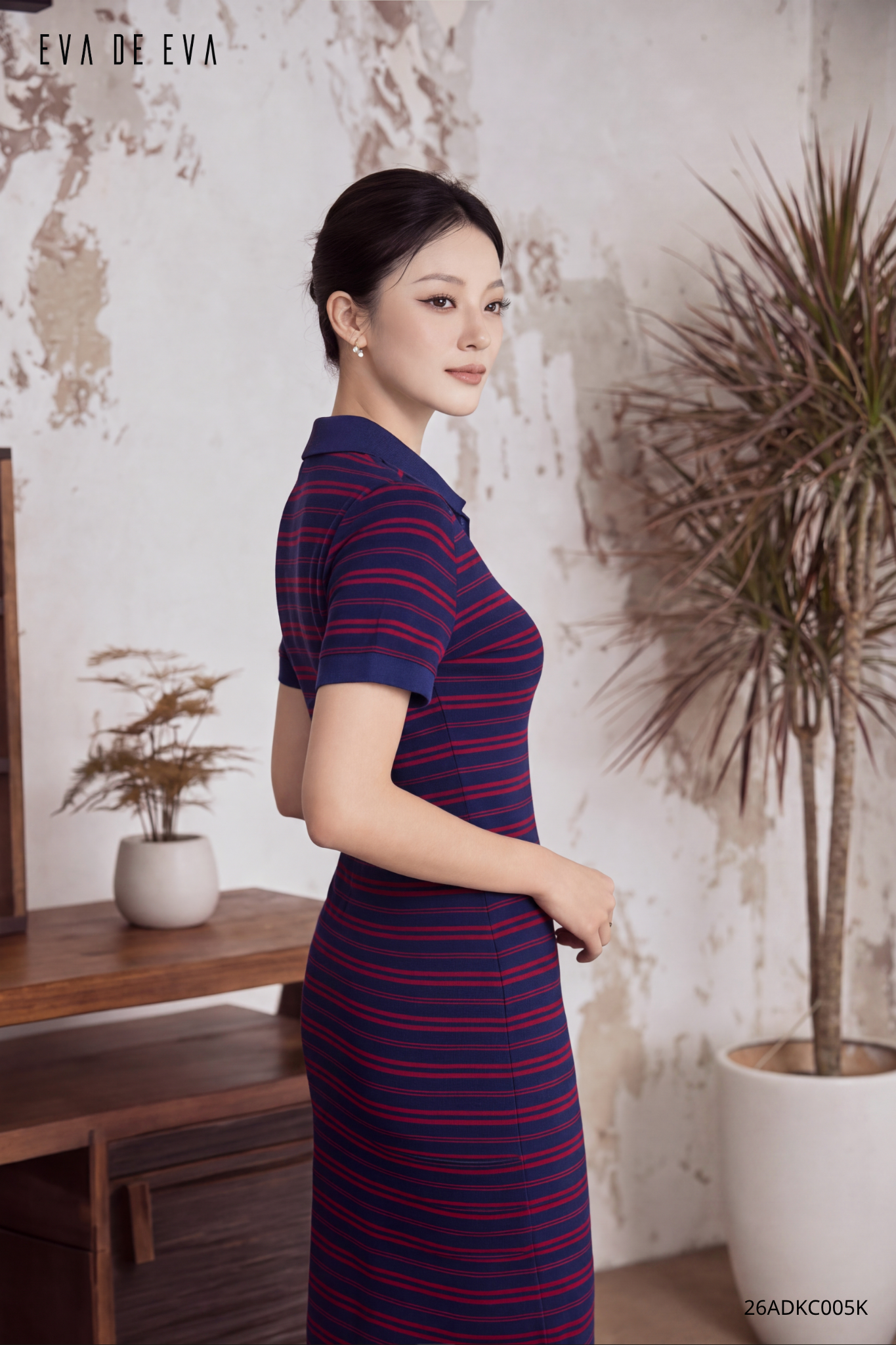  Đầm tay ngắn, Dáng ôm 26ADKC005K 