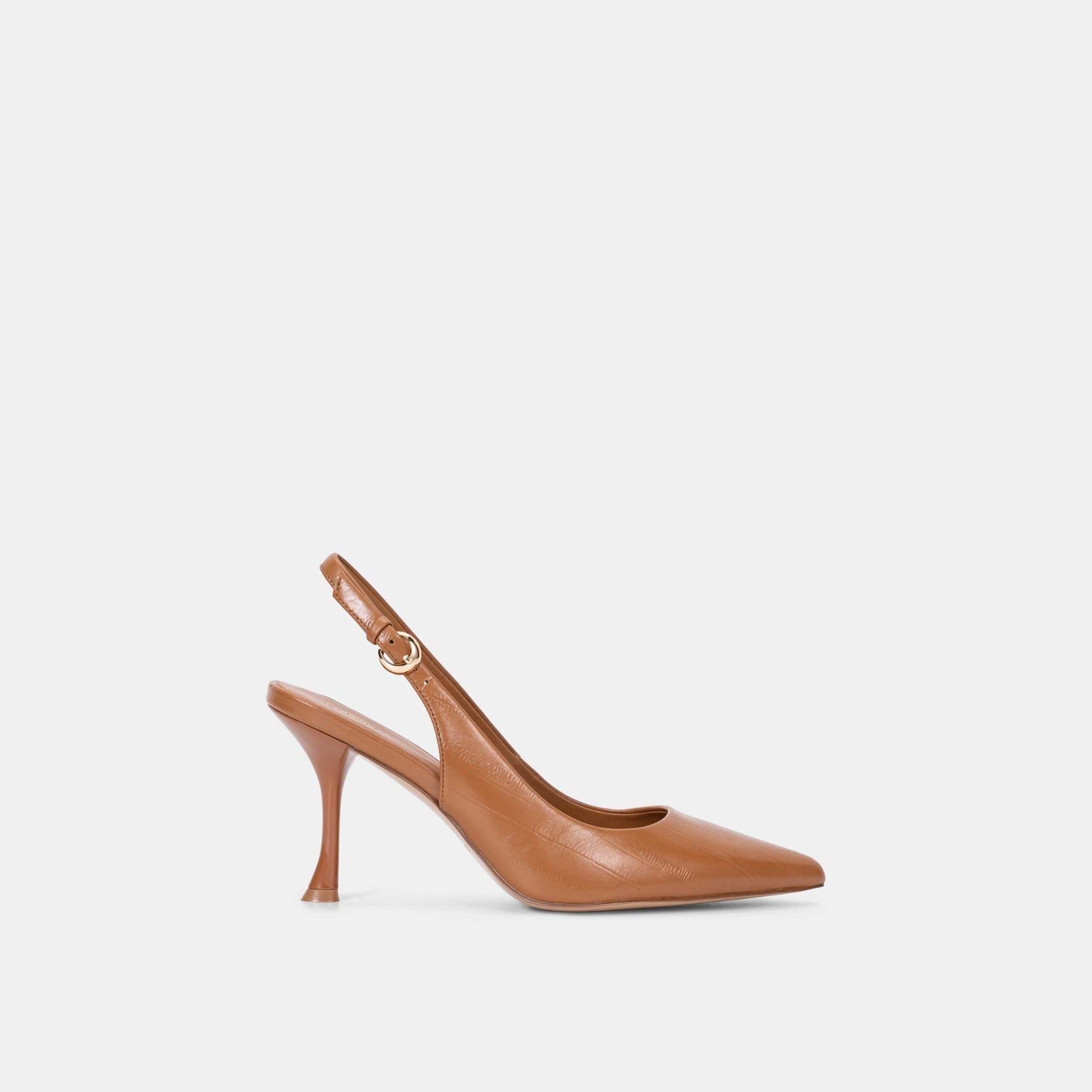  Giày Cao Gót Nữ Chrisbella Nâu Cao 8,5cm EHE039S0 