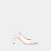 Giày Cao Gót Nữ Chrisbella Kem Cao 7cm EHE041S0