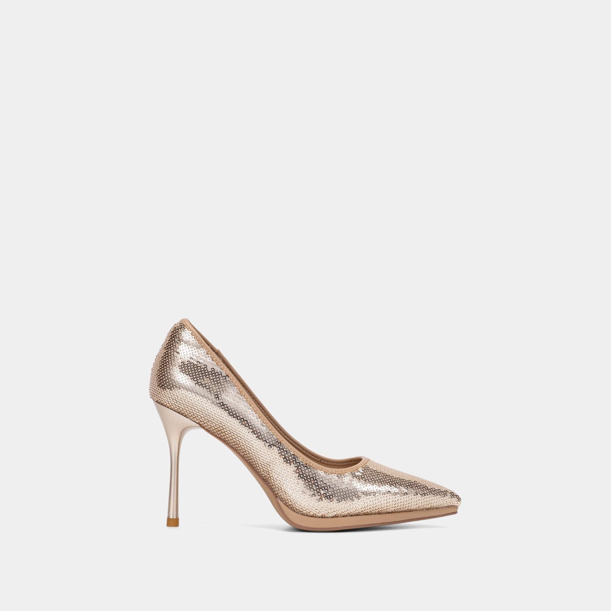  Giày Cao Gót Nữ Chrisbella Vàng Cao 9cm EHE058S0 