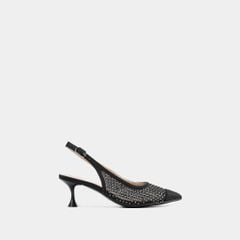  Giày Cao Gót Nữ Chrisbella Đen Cao 6cm EHE036Z0 