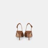  Giày Cao Gót Nữ Chrisbella Nâu Cao 7,5cm EHE051S0 