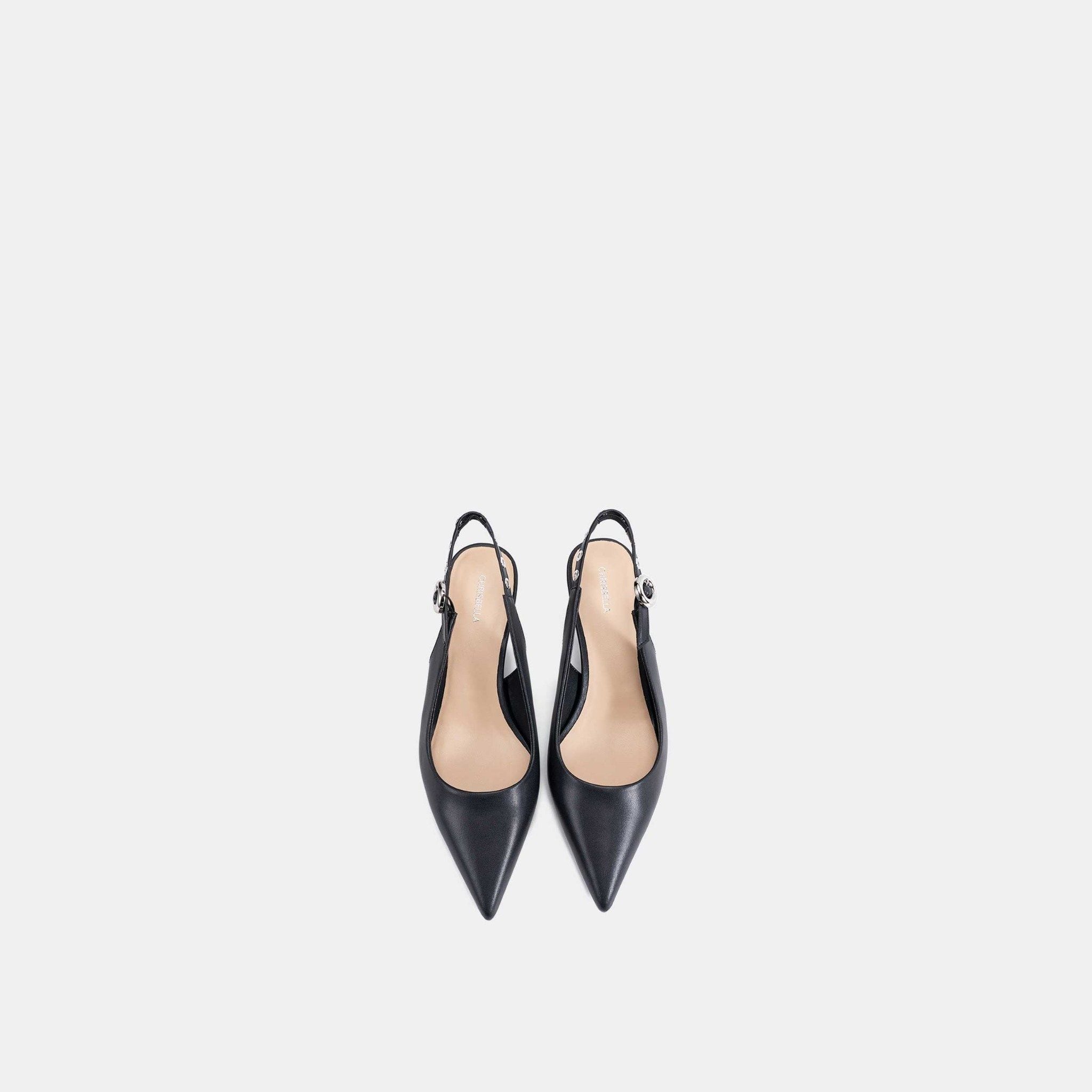  Giày Cao Gót Nữ Chrisbella Đen Cao 4,5cm EHE032Z0 