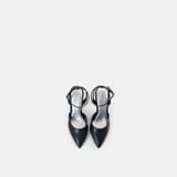 Giày Cao Gót Nữ Chrisbella Đen Cao 9cm EHE006Z0 