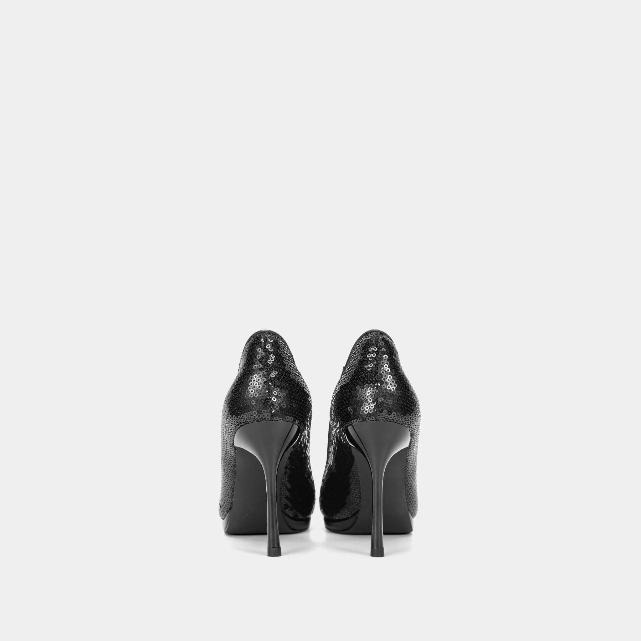  Giày Cao Gót Nữ Chrisbella Đen Cao 9cm EHE058S0 