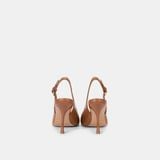  Giày Cao Gót Nữ Chrisbella Nâu Cao 8,5cm EHE039S0 