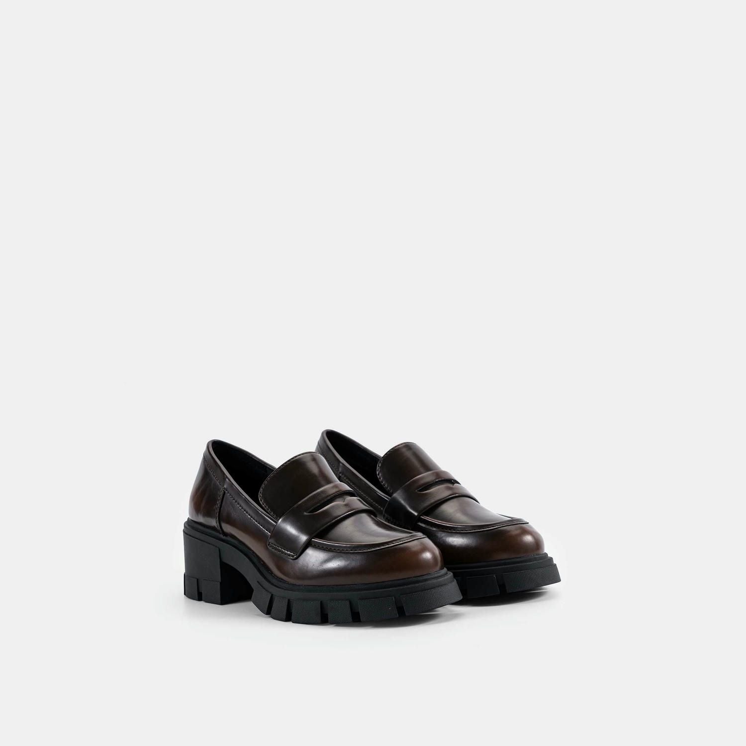  Giày Cao Gót Nữ Chrisbella Nâu Cao 6cm EFL010Z0 