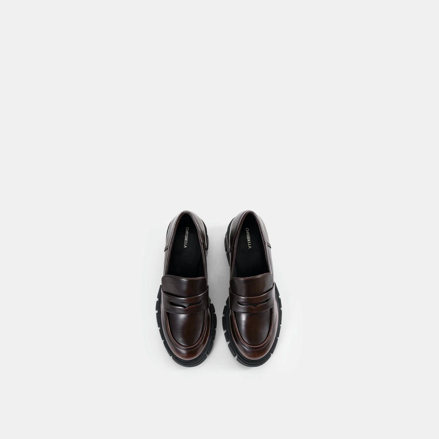  Giày Cao Gót Nữ Chrisbella Nâu Cao 6cm EFL010Z0 