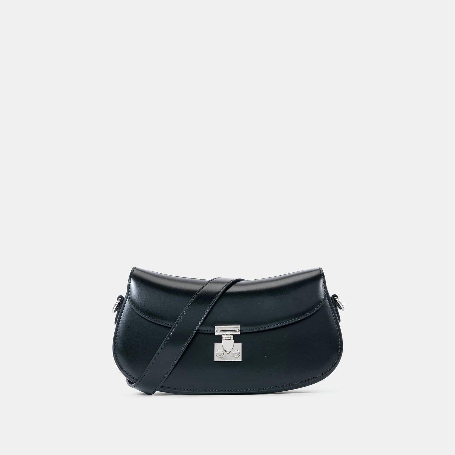  Túi Hobo da bê Nữ Chrisbella màu đen EHO001Z0 