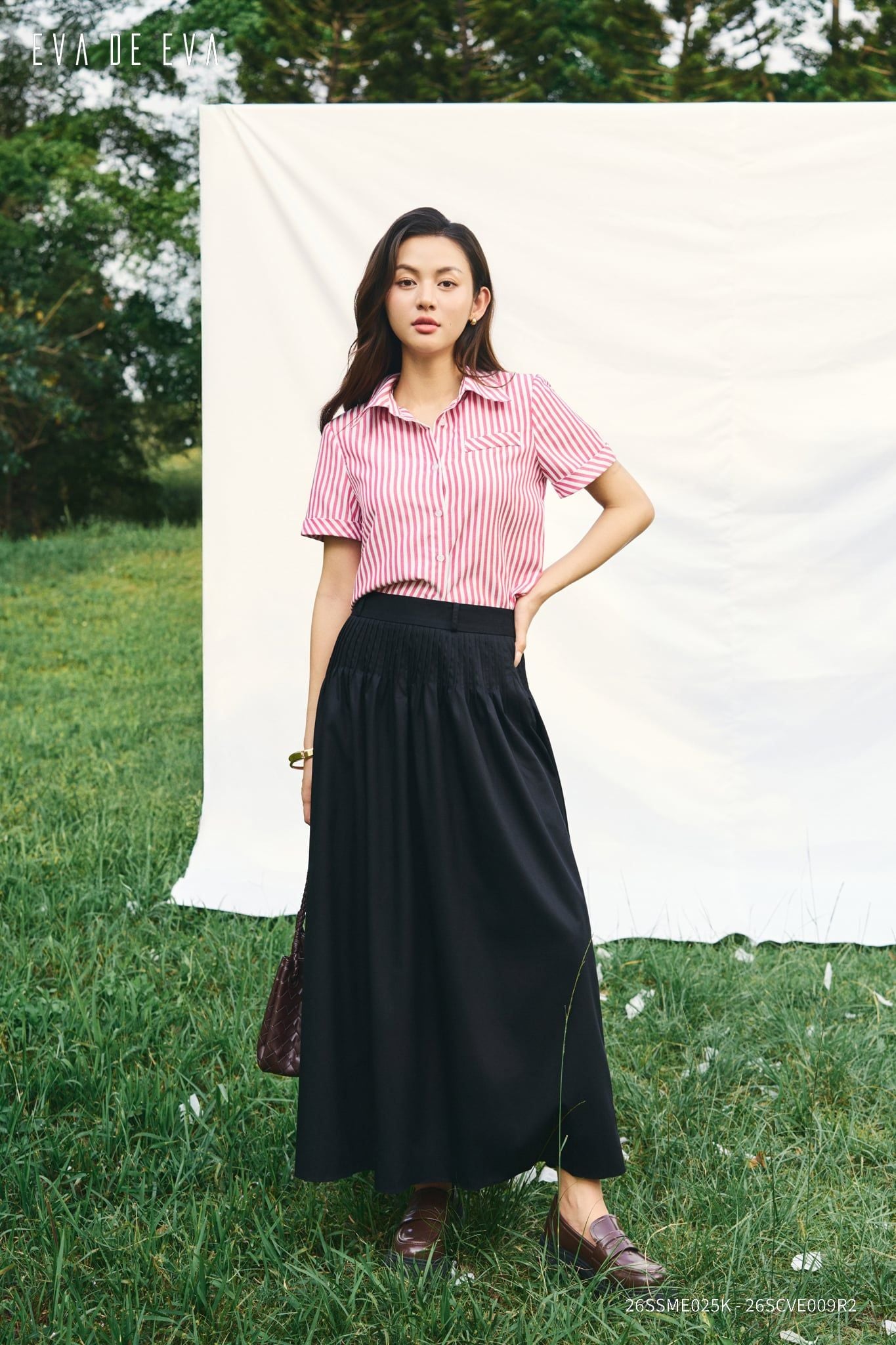  Chân váy Midi, Dáng xòe 26SCVE009R2 