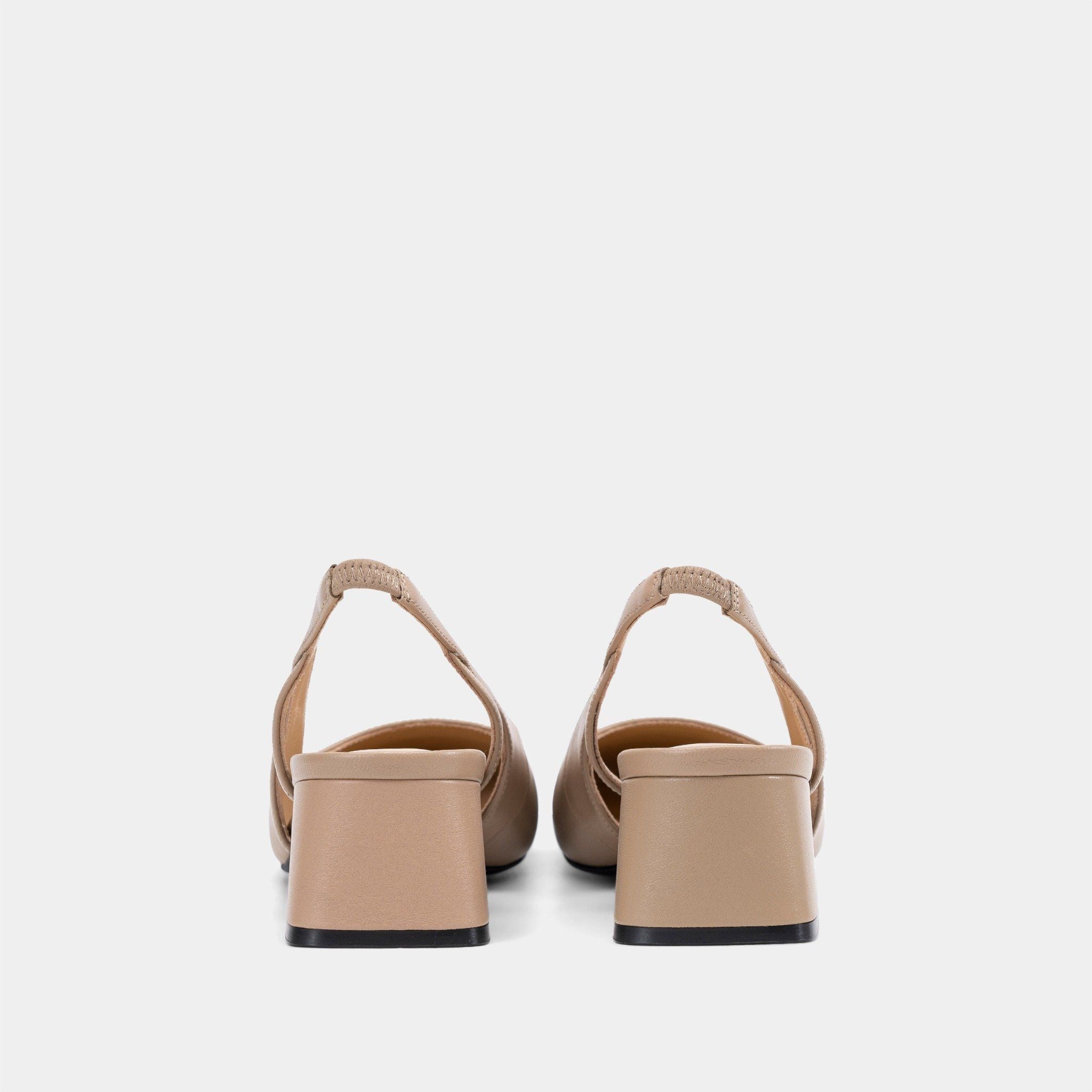  Giày Cao Gót Nữ Chrisbella Be Sáng Cao 5cm EHE030Z0 