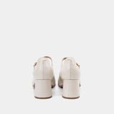  Giày Cao Gót Nữ Chrisbella Kem Cao 6cm EHE021Z0 
