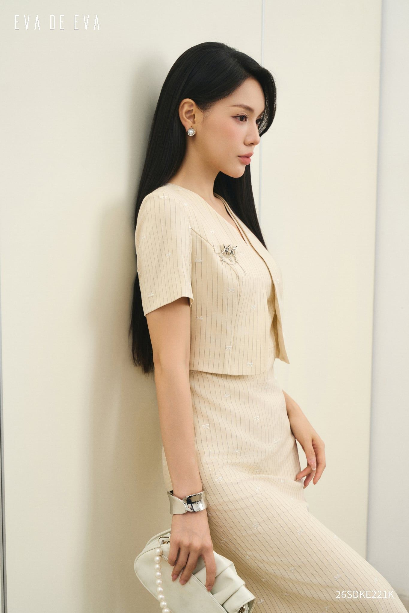  Đầm tay ngắn, Dáng ôm 26SDKE221K 