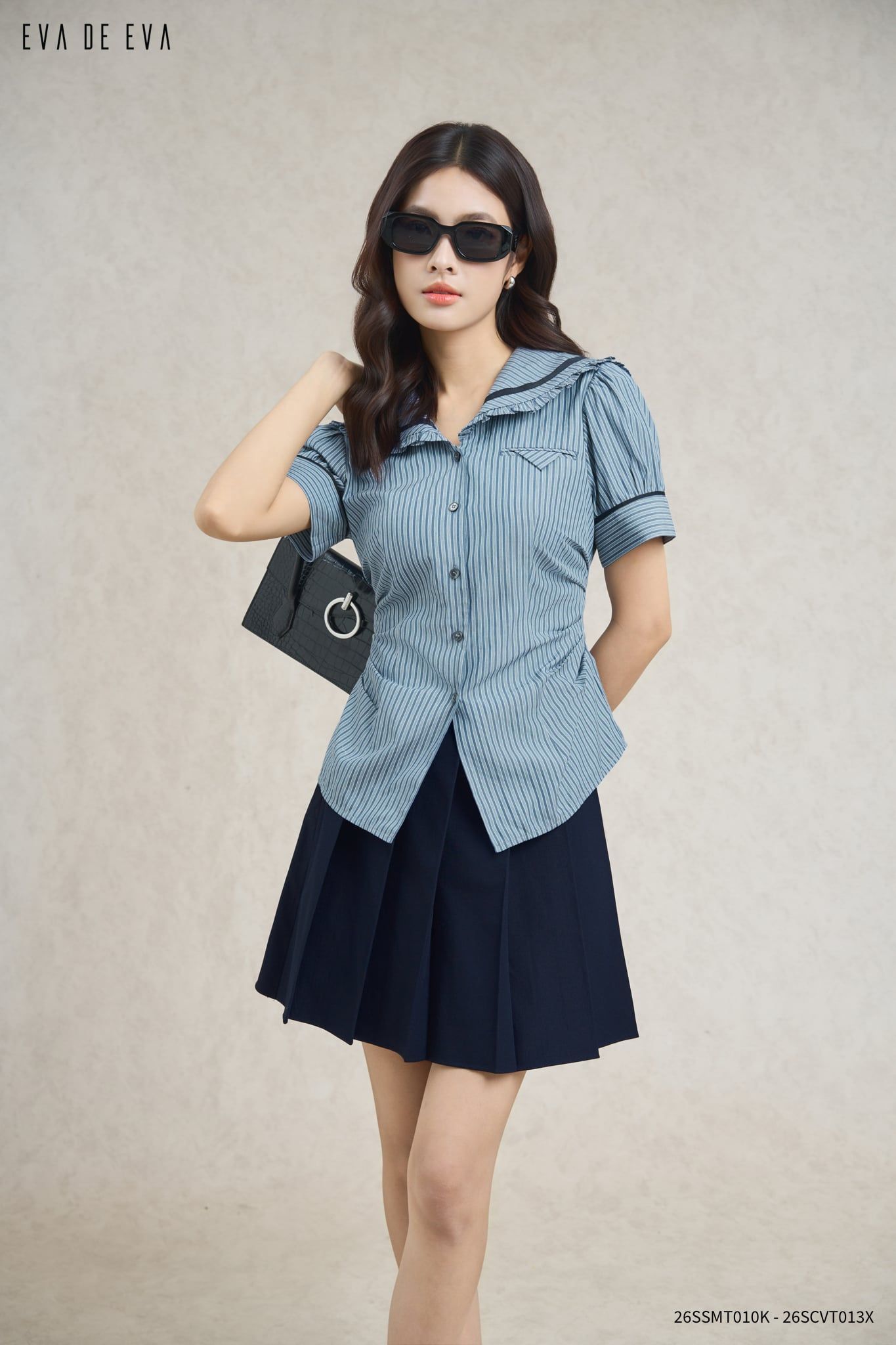  Chân váy Mini, Xếp ly 26SCVT013X 