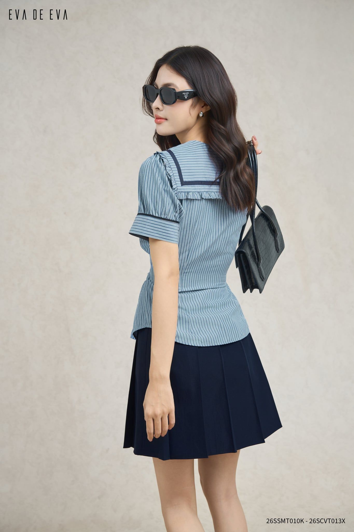  Chân váy Mini, Xếp ly 26SCVT013X 