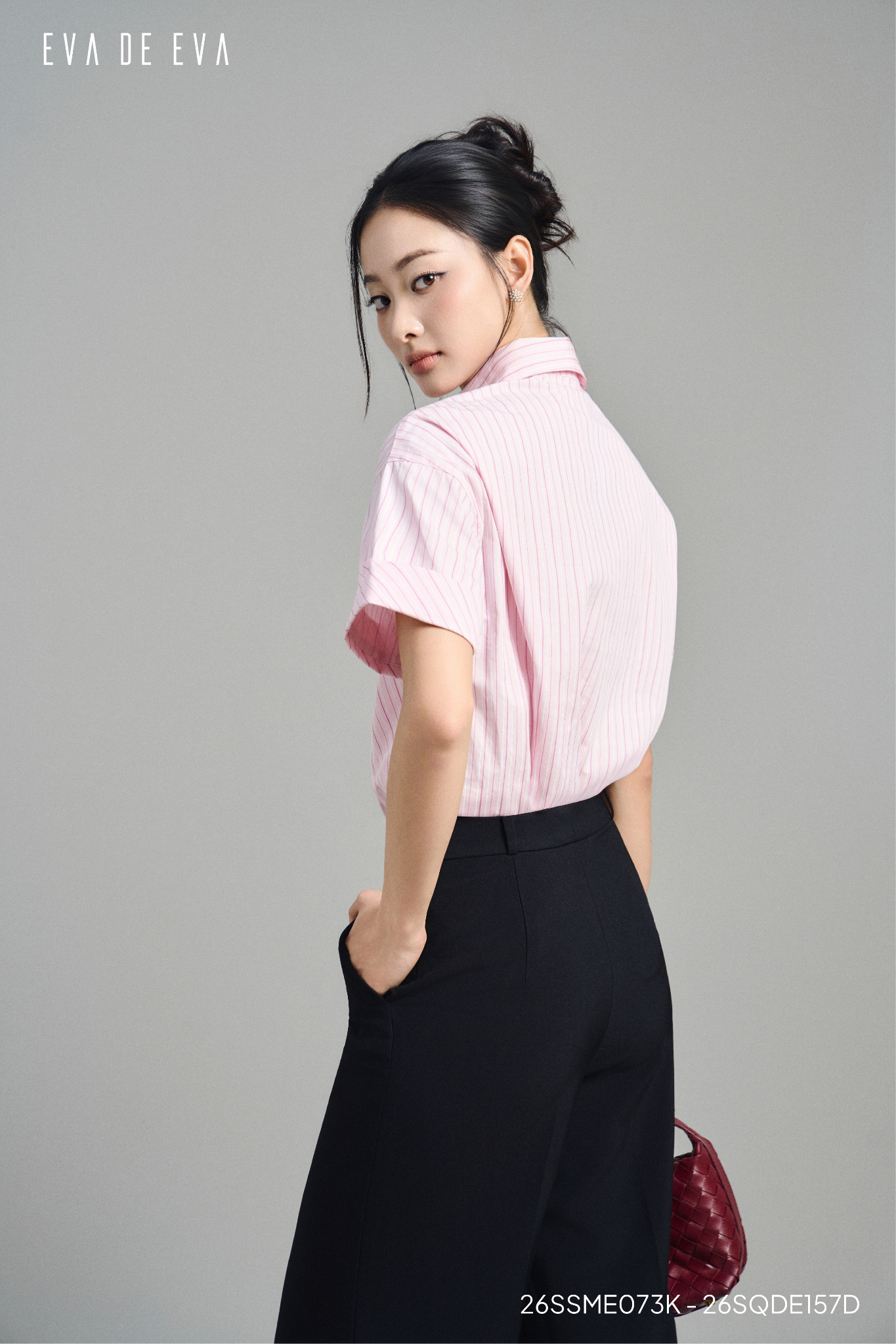  Sơ mi tay ngắn, Dáng sơ vin 26SSME073K 