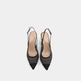  Giày Cao Gót Nữ Chrisbella Đen Cao 6cm EHE036Z0 