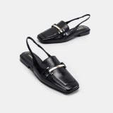  Giày Bệt Nữ Chrisbella Đen EFL016Z0 